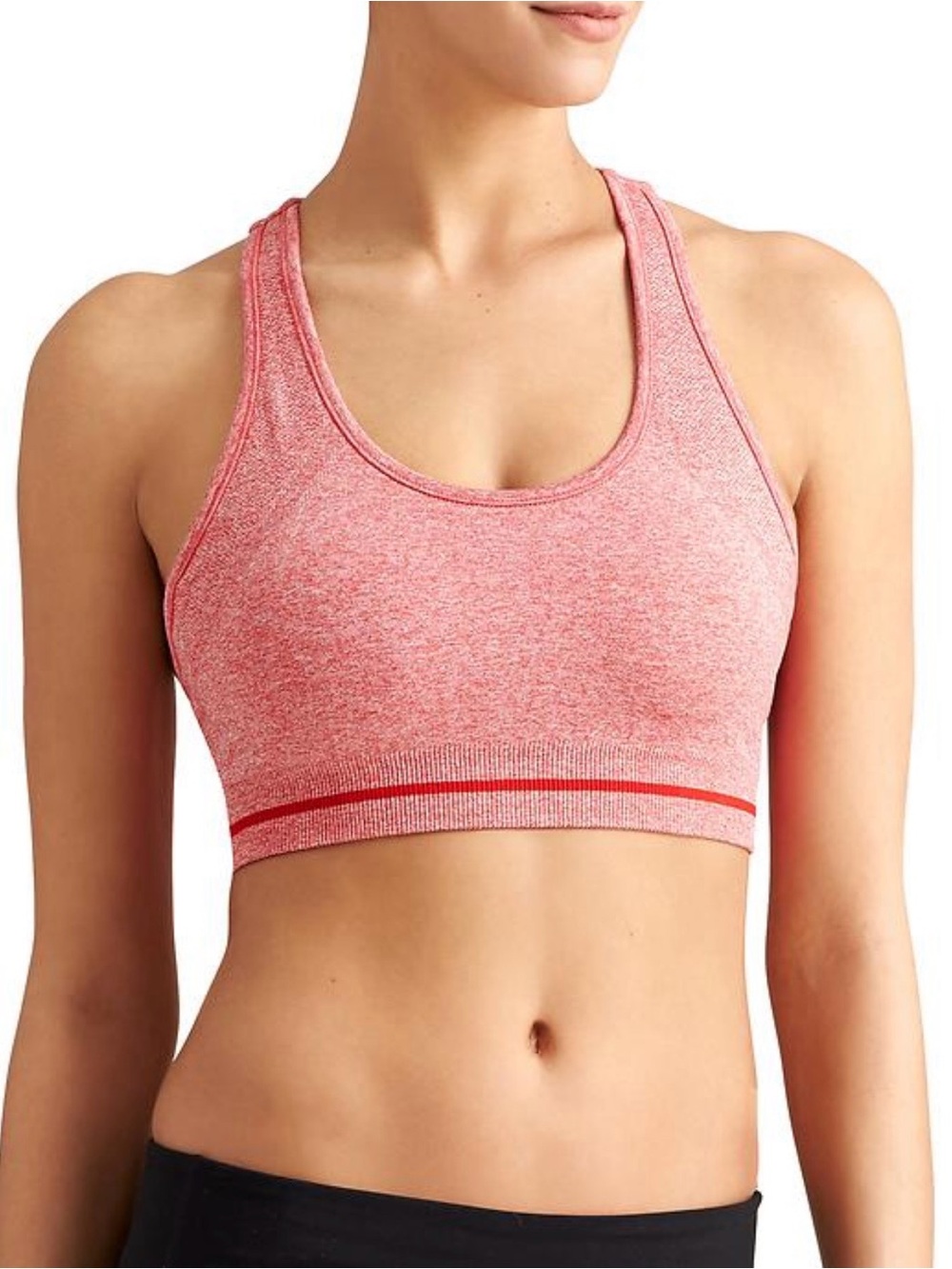 Athleta Fastest Track Bra Seamless Color Red Delicious Heather Size M/L